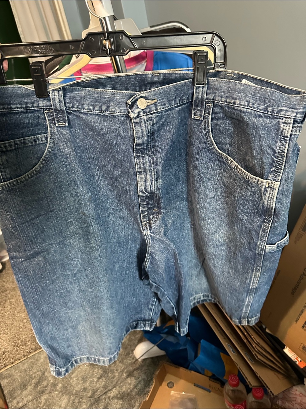 Wrangler Men's Blue Denim Jean Shorts